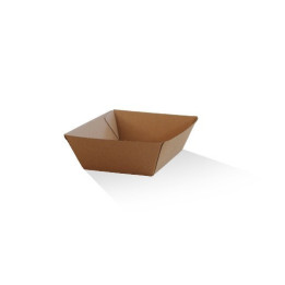 Takeaway Tray Small (130x91x50) Corrugated Kraft Plain  500 pcs