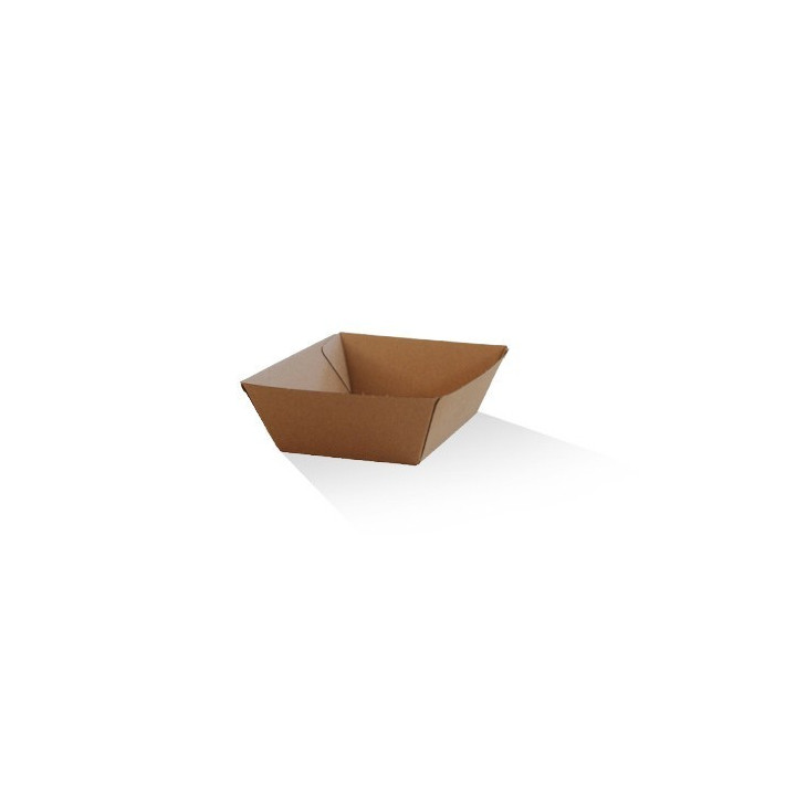 Takeaway Tray Small (130x91x50) Corrugated Kraft Plain  500 pcs