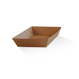 Takeaway Tray Medium (180x134x45) Corrugated Kraft Plain  250 pcs
