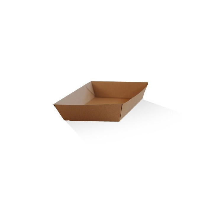 Takeaway Tray Medium (180x134x45) Corrugated Kraft Plain  250 pcs