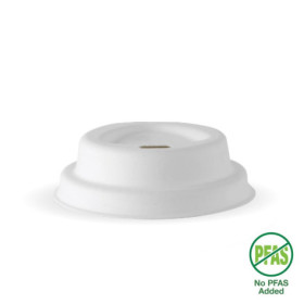 Pulp lid for 4oz Coffee Cups - White  2000 pcs