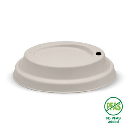 Pulp lid for 12-16-20oz Coffee Cups - Natural  1000 pcs