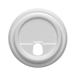 Strawlesss pulp lid for 12-16-20oz Coffee Cups - white  1000 pcs