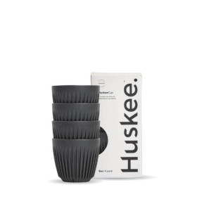 6oz HuskeeCup and lid - Charcoal  48 pcs