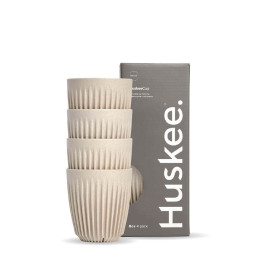 8oz HuskeeCup and lid - Natural  48 pcs