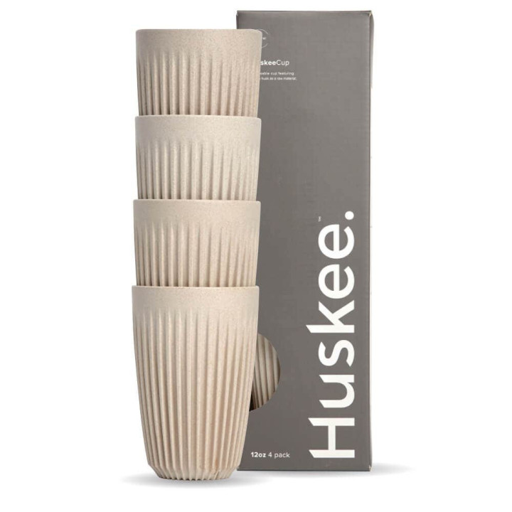 12oz HuskeeCup and lid - Natural  48 pcs