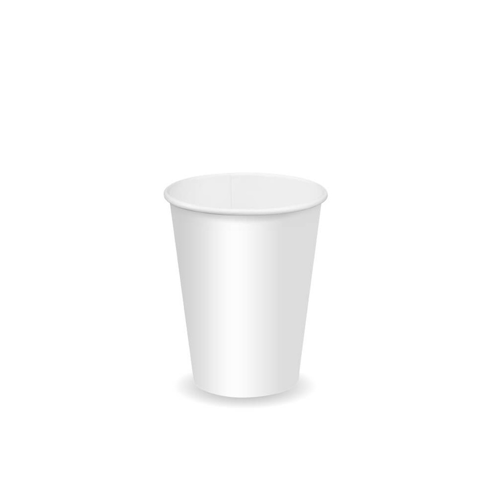 12oz Cold Paper Cup - White  1000 pcs