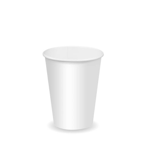 12oz Cold Paper Cup - White  1000 pcs