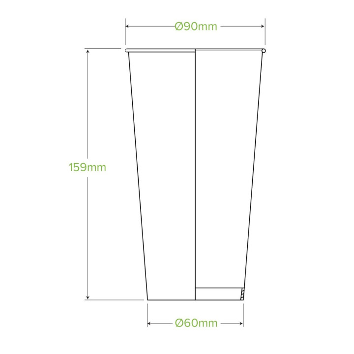 20oz Cold Paper Cup - Beer  1000 pcs