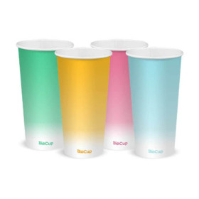 20oz Cold Paper Cup - Coloured  1000 pcs