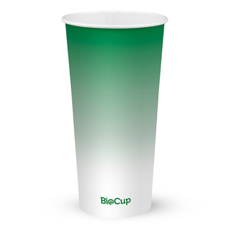 32oz Cold Paper Cup - Green Fade  500 pcs