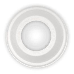 BioCane Dome wide hole lid for Cold Paper Cups - White  1380 pcs