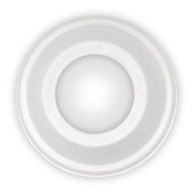 BioCane Dome wide hole lid for Cold Paper Cups - White  1380 pcs
