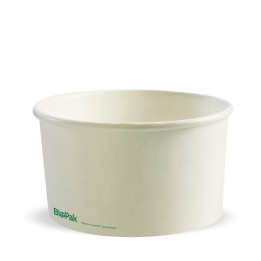 1000ml Aqueous Coated BioBowl - White  400 pcs