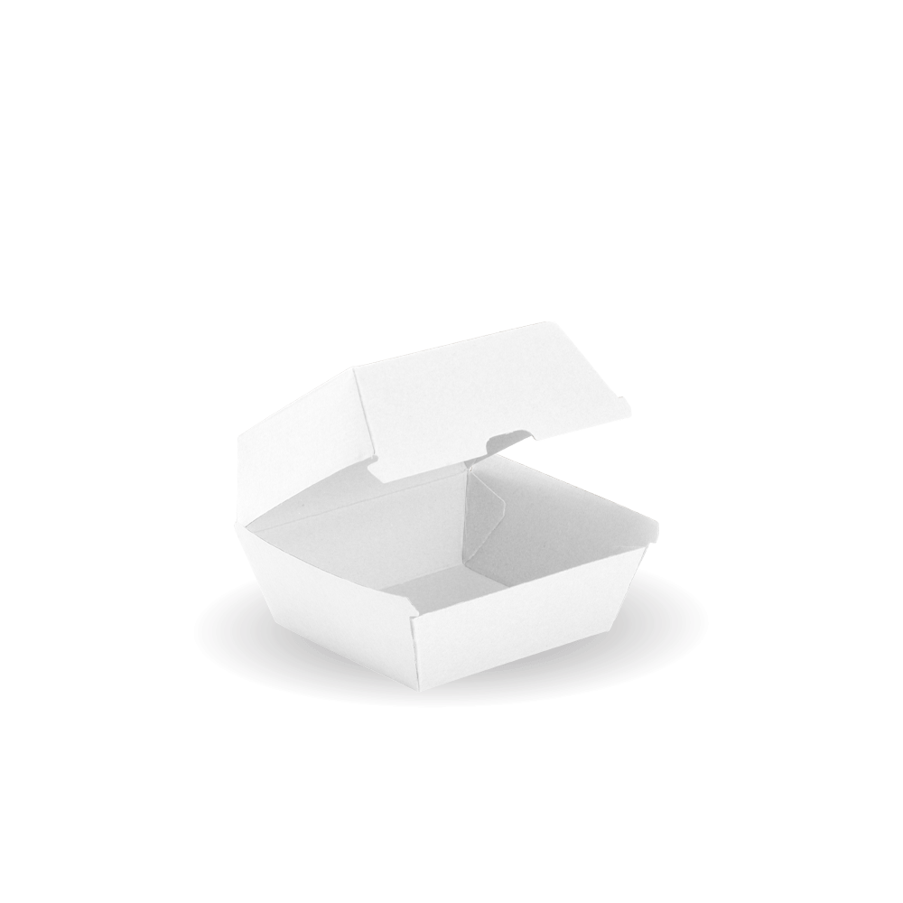 Burger Box - 105 x 105 x 85mm - FSC Certified - White  250 pcs