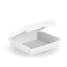 Dinner Box - 178 x 160 x 80mm - FSC Certified - White  150 pcs