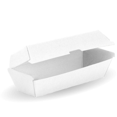 Large Snack Box - 204 x 109 x 84mm - FSC Certified - White  200 pcs