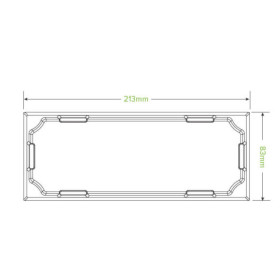 PET Lid for Long BioBoard Sushi Tray  300 pcs