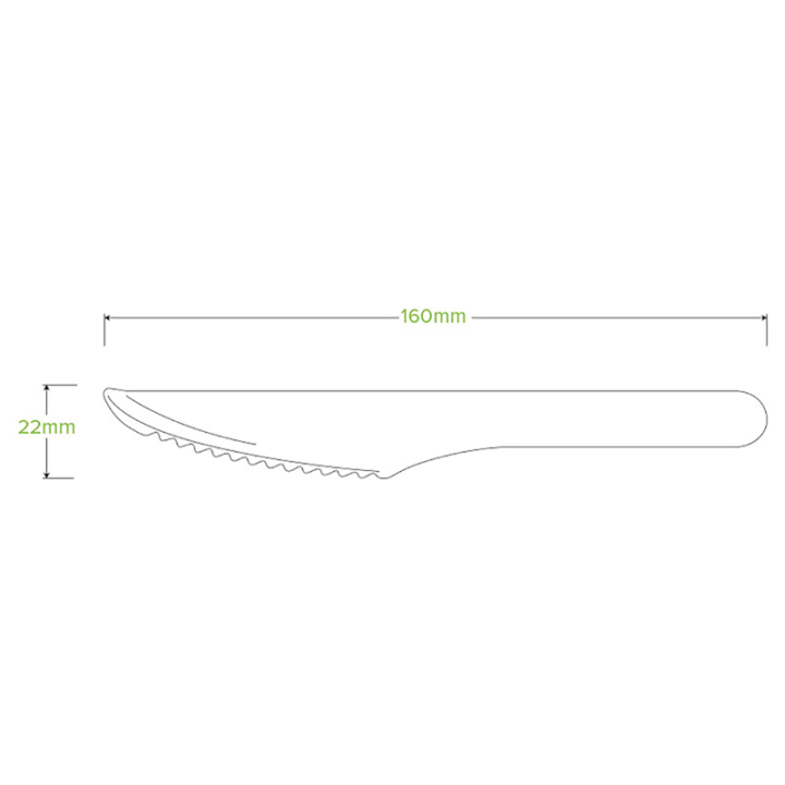 Knife 16cm Bulk Pack FSC - Wood  2000 pcs