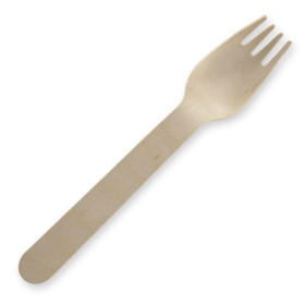 Fork 16cm Bulk Pack FSC - Wood  2000 pcs