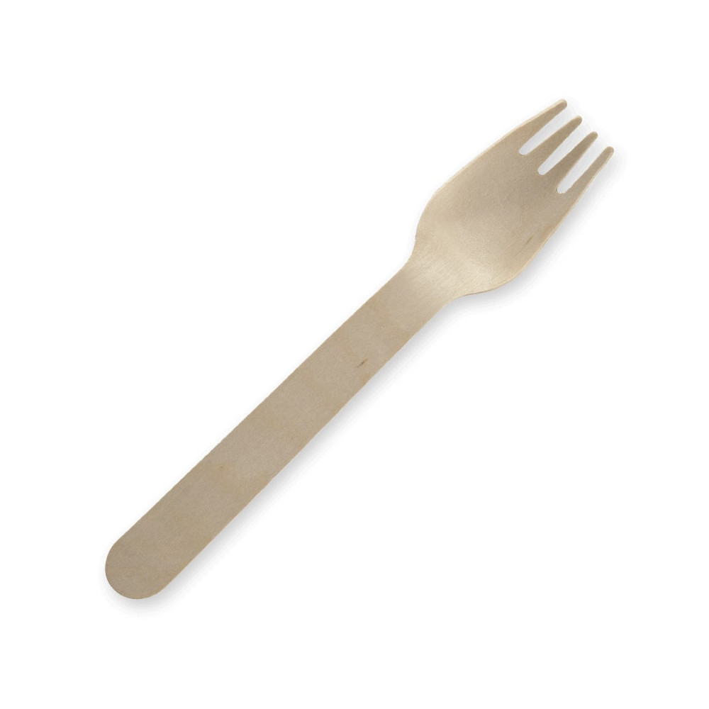 Fork 16cm Bulk Pack FSC - Wood  2000 pcs