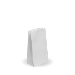 4 SOS paper bag - 127 x 235 x 77mm - white  2000 pcs