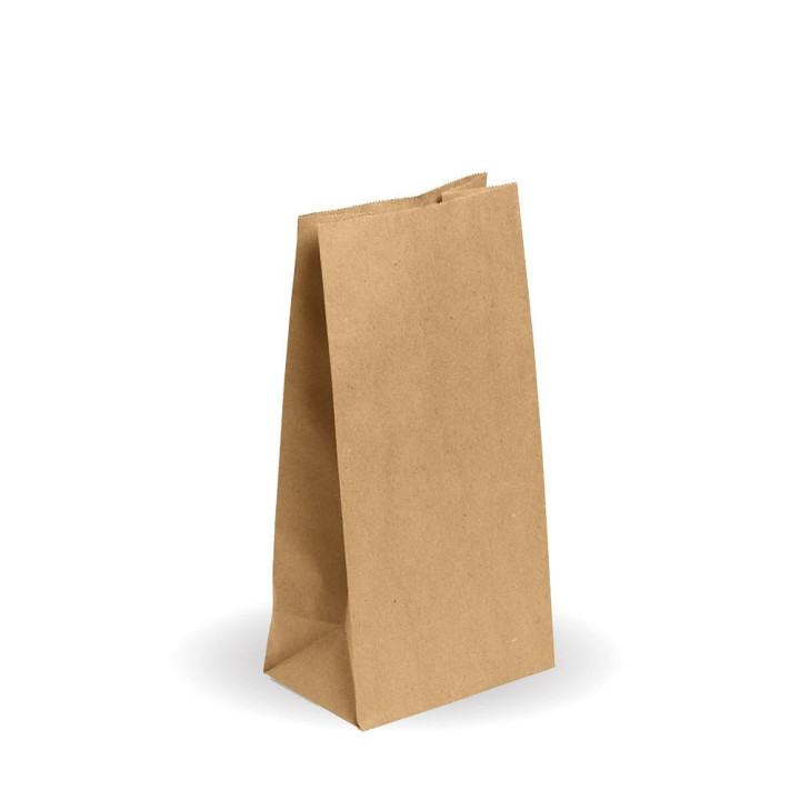 8 SOS paper bag - 157 x 310 x 100mm - kraft  1000 pcs