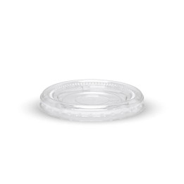 PET Lid for 45-90-120ml Paper Sauce Cup - White  2500 pcs
