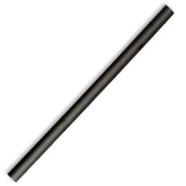 10mm Compostable Paper Straw Jumbo - Black  2500 pcs
