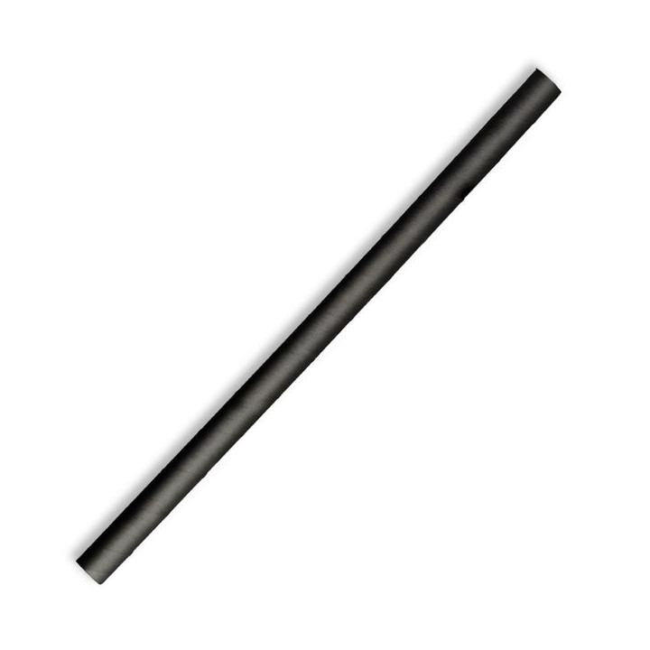 10mm Compostable Paper Straw Jumbo - Black  2500 pcs
