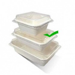 Lids for 10oz Tray Sugarcane  1000 pcs