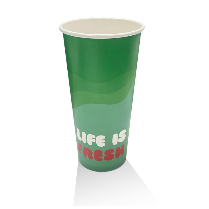 22oz Aqueous Coated Cold Paper Cup - 1000 pcs