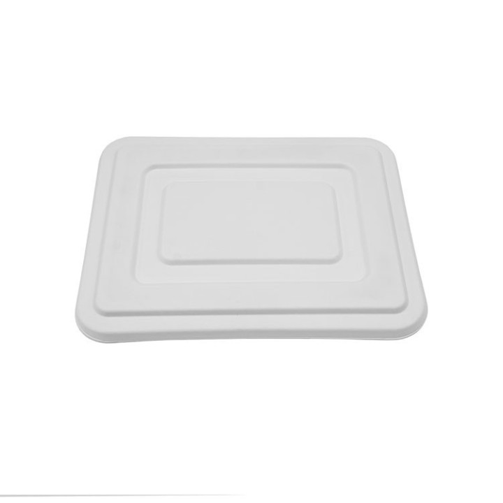 Lids for 5 Compartment Tray Sugarcane Bagasse  400 pcs