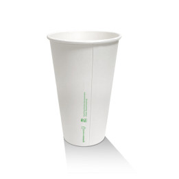16oz Aqueous Coated White Single Wall Cup - 1000 pcs