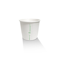 4oz Aqueous Coated White Single Wall Cup - 1000 pcs