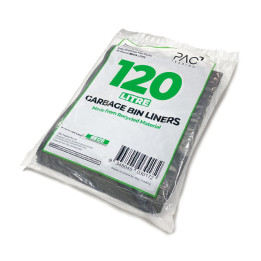 120L Heavy Duty LDPE Bin Liners (23 microns) - 100 pcs
