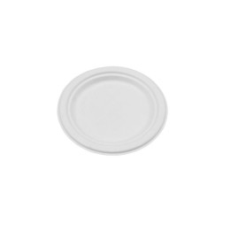 6" Sugarcane Bagasse Round Plate  1000 pcs
