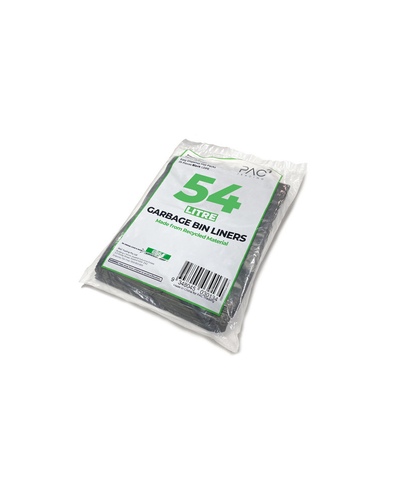 54L All-Purpose LDPE Bin Liners (20.5 microns) - 250 pcs