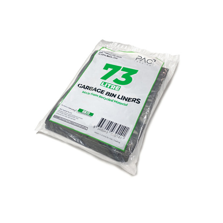 73L Heavy Duty LDPE Bin Liners (20.5 microns) - 250 pcs
