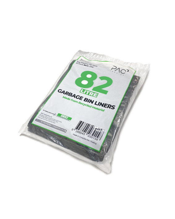 82L Heavy Duty LDPE Bin Liners (20.5 microns) - 250 pcs