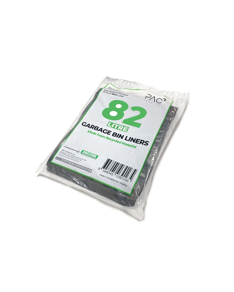 82L Extra Heavy Duty LDPE Bin Liners - 200 pcs
