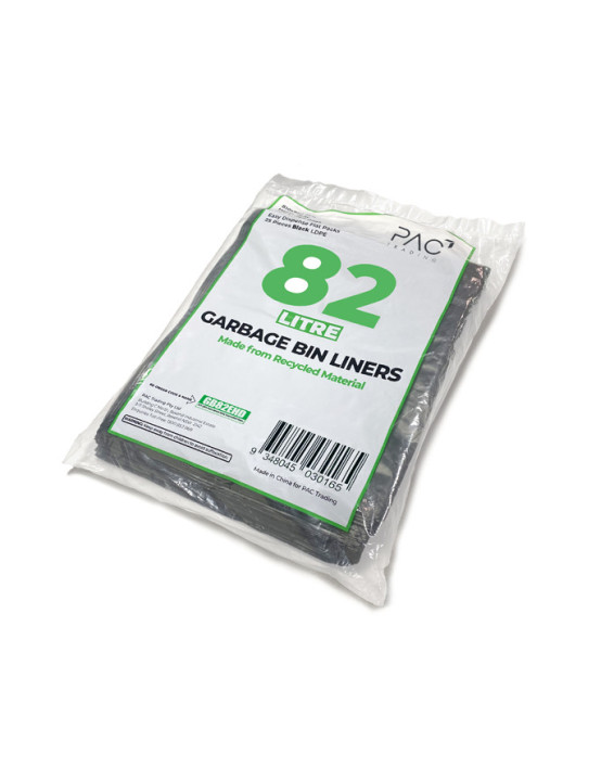 82L Extra Heavy Duty LDPE Bin Liners - 200 pcs