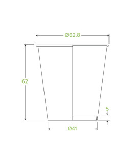 4oz Coffee Cup BioPlastic Single Wall Art Series - 2000 pcs