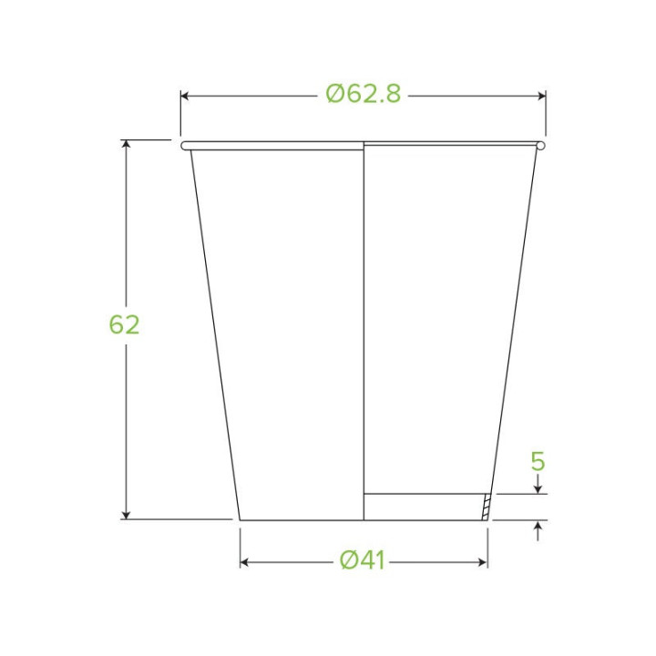 4oz Coffee Cup BioPlastic Single Wall Art Series - 2000 pcs