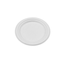 6.75" Sugarcane Bagasse Round Plate  1000 pcs