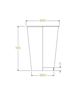 16oz Single Wall Bio Coffee Cup Art series  1000 pcs