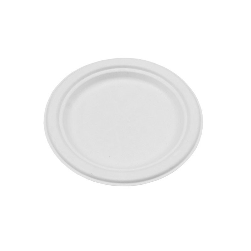 9" Sugarcane Bagasse Round Plate  500 pcs