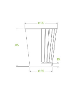 BioPak Art Series Paper Coffee Cups (DW) - 1000pcs - Compostable Cup