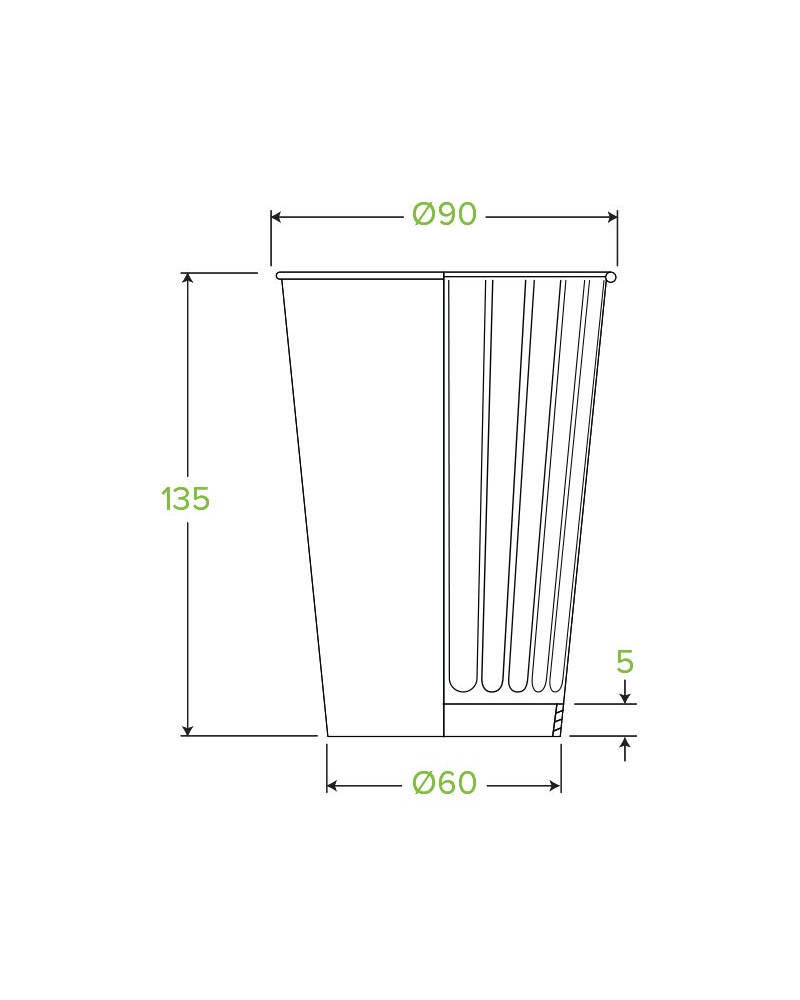 16oz Double Wall Bio Coffee Cup Art Series 600 pcs