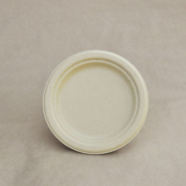 6.75" Round Plate Bamboo Pulp  1000 pcs